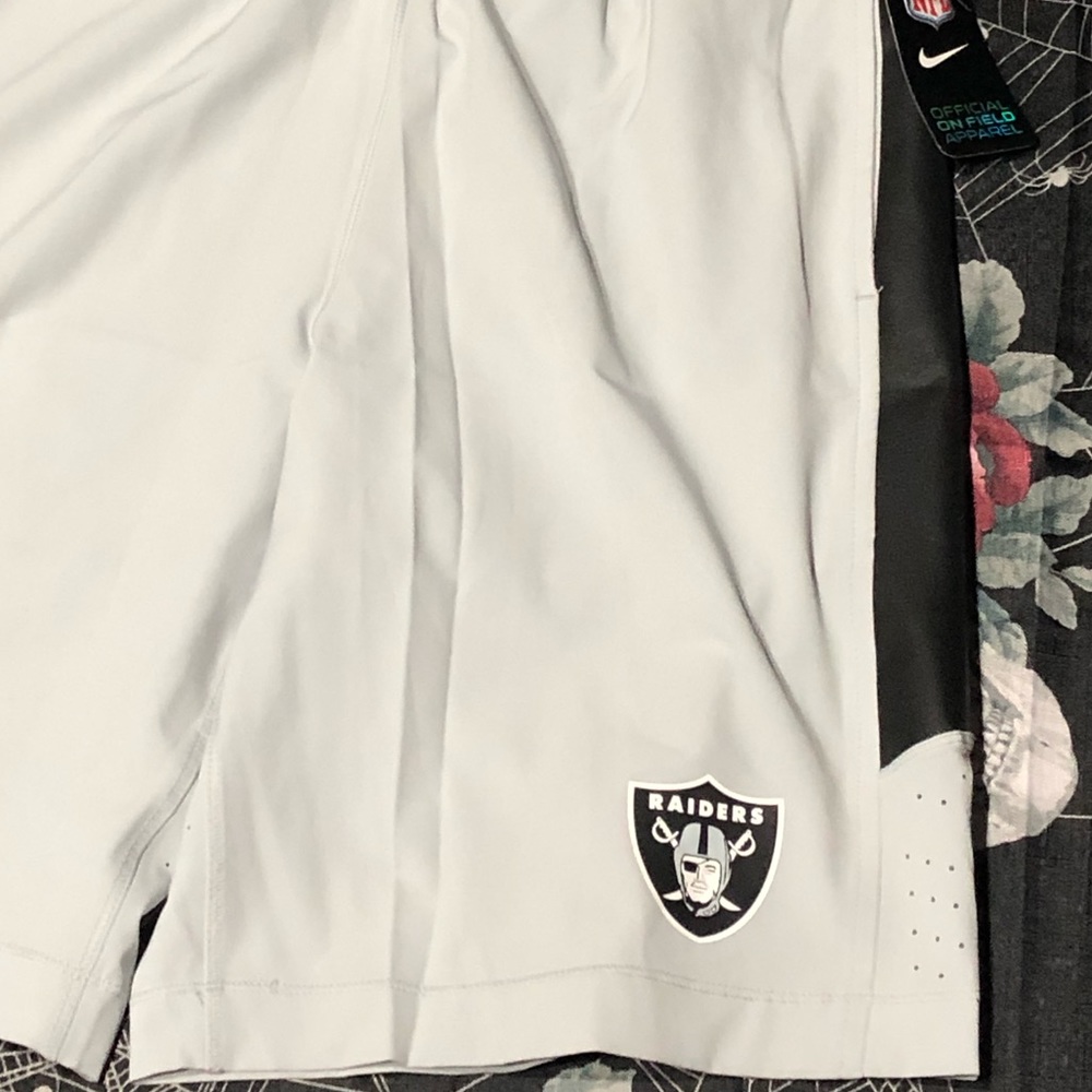 NIKE DRI-FIT SPEED FLY OAKLAND RAIDERS VENT SHORTS - Picture 3 of 8